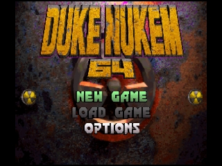 Duke Nukem 64 title screen for Nintendo 64